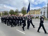 Кадеты стали участниками военного парада, посвященного 79-й годовщине Победы в Великой Отечественной войне