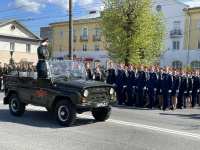 Кадеты стали участниками военного парада, посвящённого 78-й годовщине Победы в Великой Отечественной войне